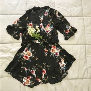 Boohoo floral romper